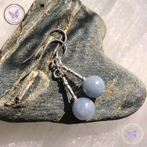 Angelite Silver Earrings